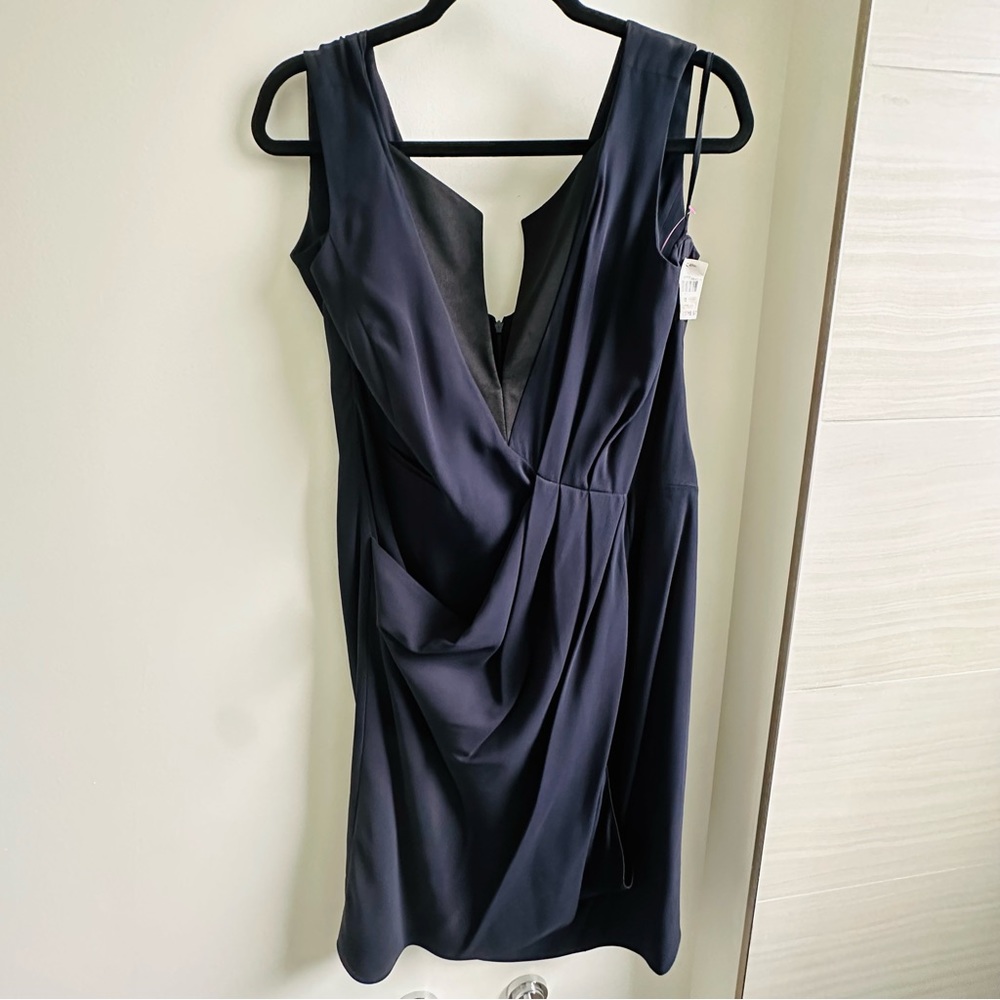 NWT Giorgio Armani navy silk dress
